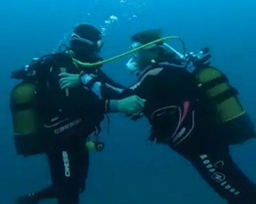 Exercice de plongée